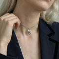 Gucci Vintage Sterling Silver Heart Necklace