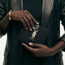 Cartera Gucci Vintage Con Cierre Jackie De Lona Gg Negra