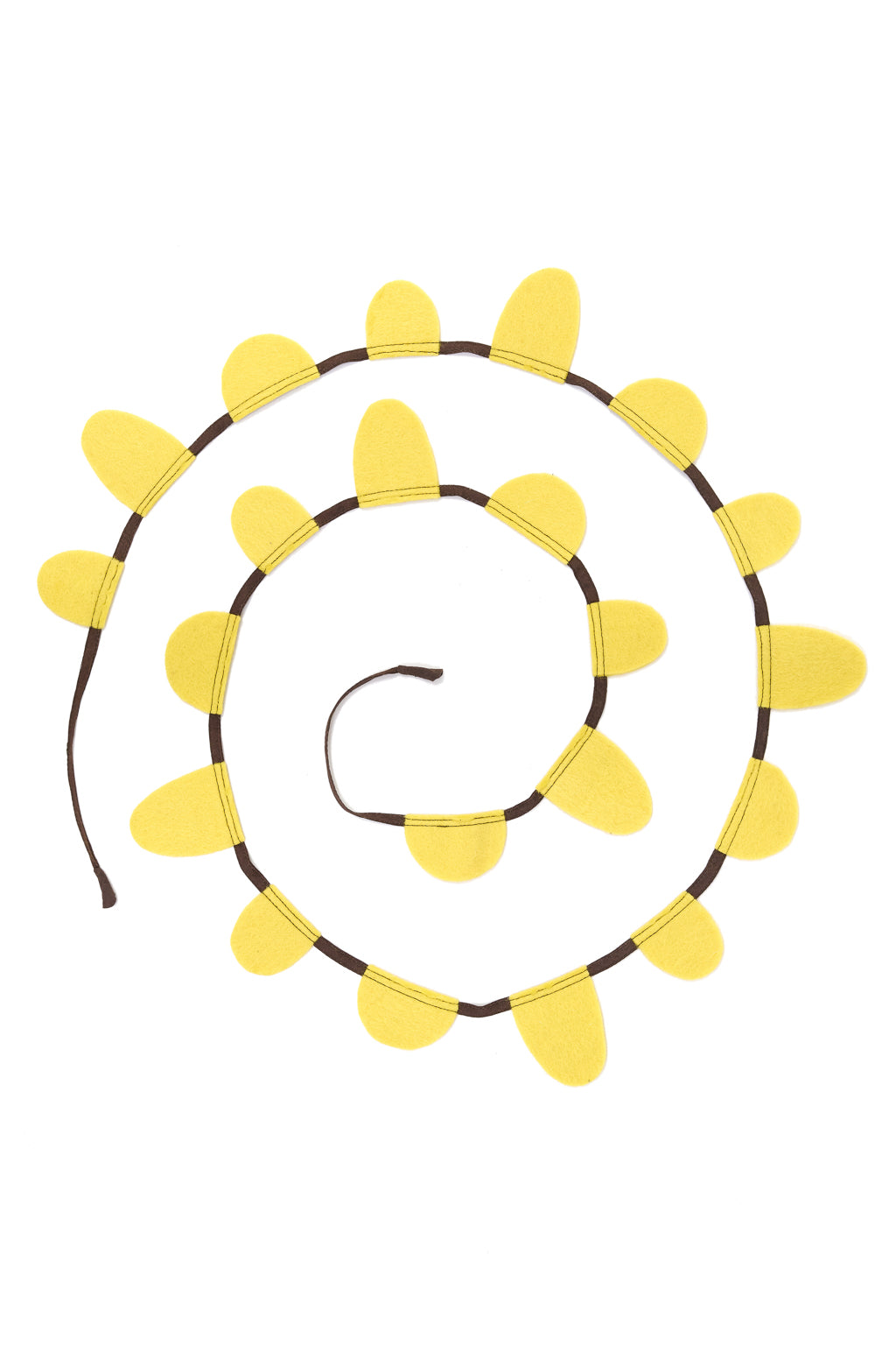Guirlande Drapeaux Ronds - Citron