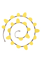 Guirlande Drapeaux Ronds - Citron