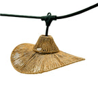 Wavy - E27 Wired String Light - Rattan - Beige