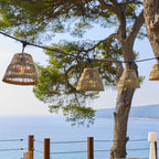 Tessa - E27 Wired Garland - Rattan - Beige