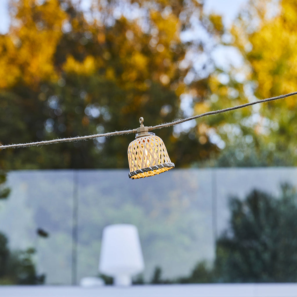 Maly - Hybrid Solar Garland - Bamboo - Beige