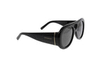 Luxury Eyewear – Solglasögon - Givenchy, svarta solglasögon, i trekvartsvy, mot vit bakgrund