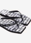 Nina Ricci - Tongs Imprimées - Noir, Naturel - Femme