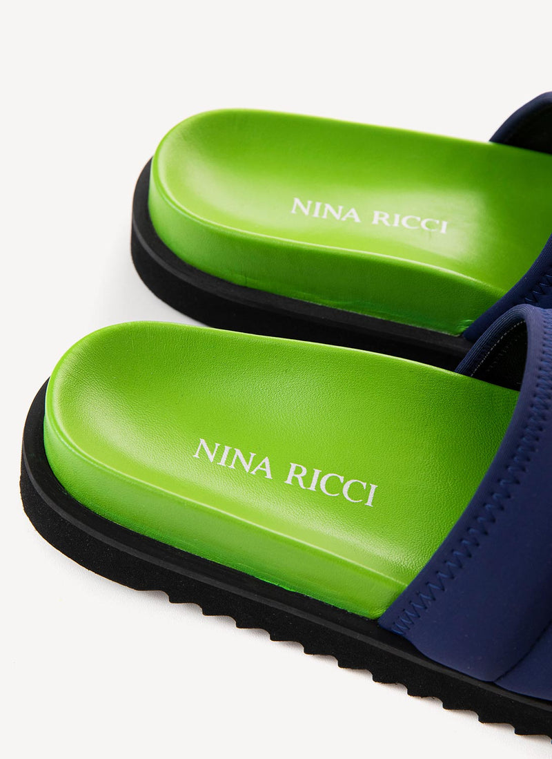 Nina Ricci - Mules Neoprene - Dark Navy - Femme