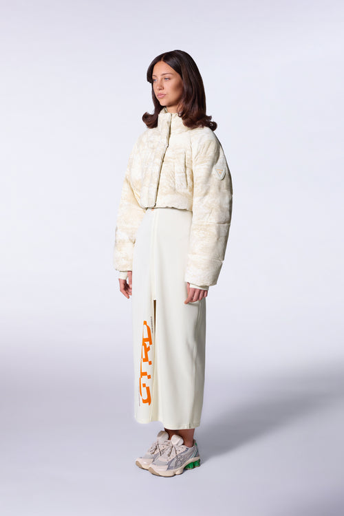 Doudoune courte imprimée Albane