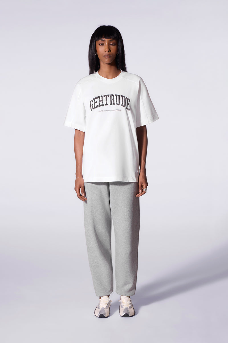 T-shirt oversize en coton imprimé André College