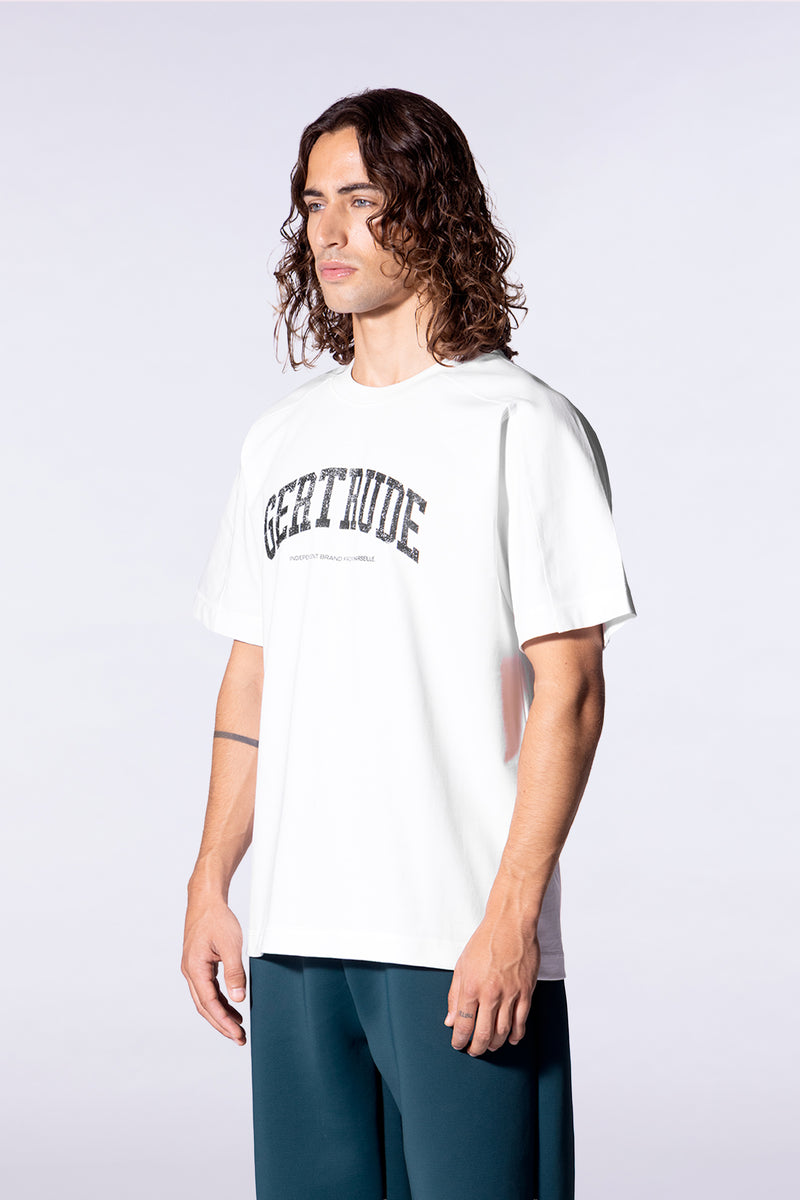T-shirt oversize en coton imprimé André College