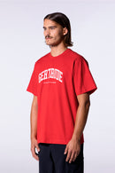 T-shirt oversize en coton imprimé André College