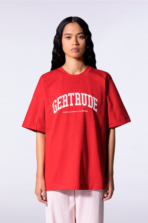 T-shirt oversize en coton imprimé André College