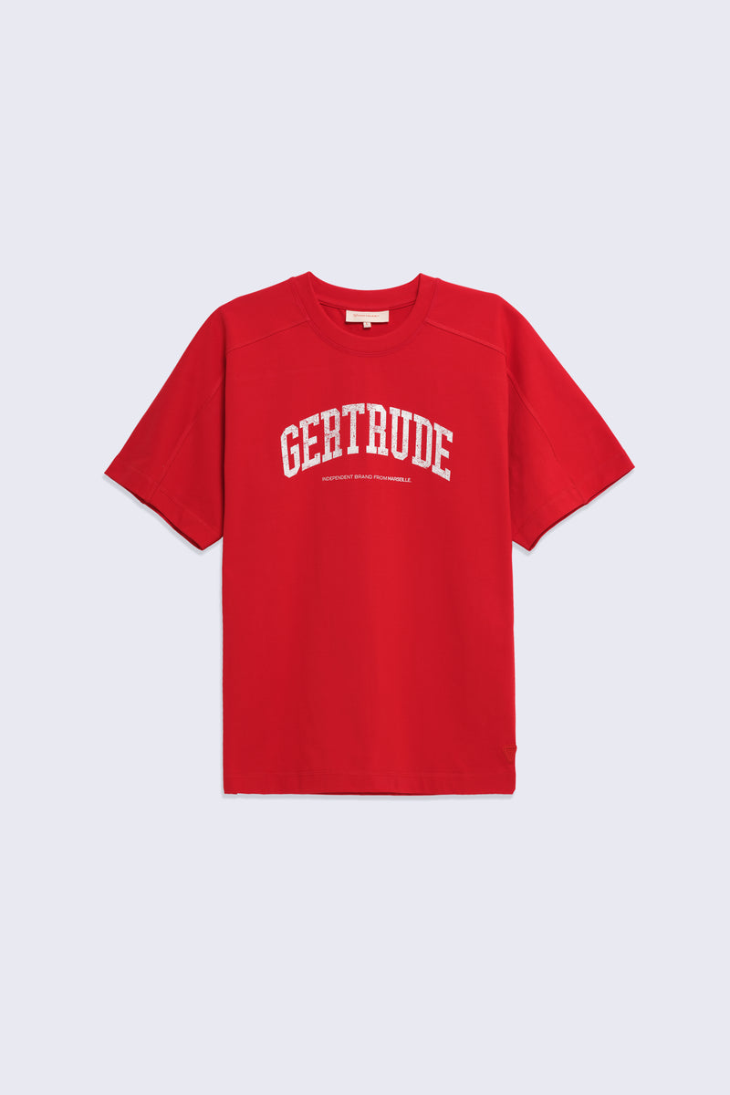 T-shirt oversize en coton imprimé André College