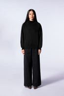 Pull en maille légère avec capuche enveloppante Antonelle