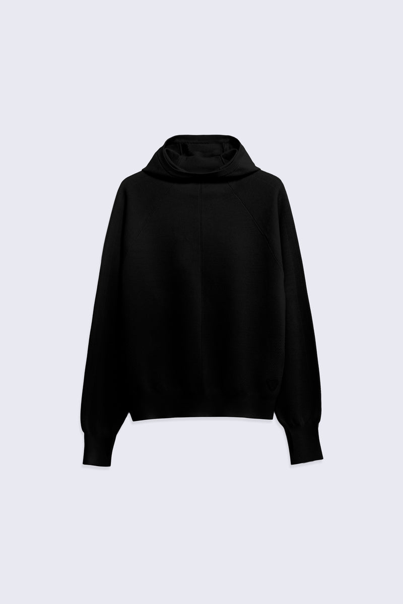 Pull en maille légère avec capuche enveloppante Antonelle