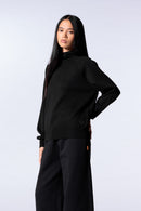 Pull en maille légère avec capuche enveloppante Antonelle