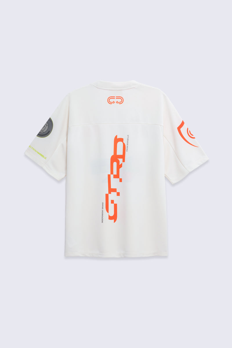 T-shirt baseball avec impressions Bastos