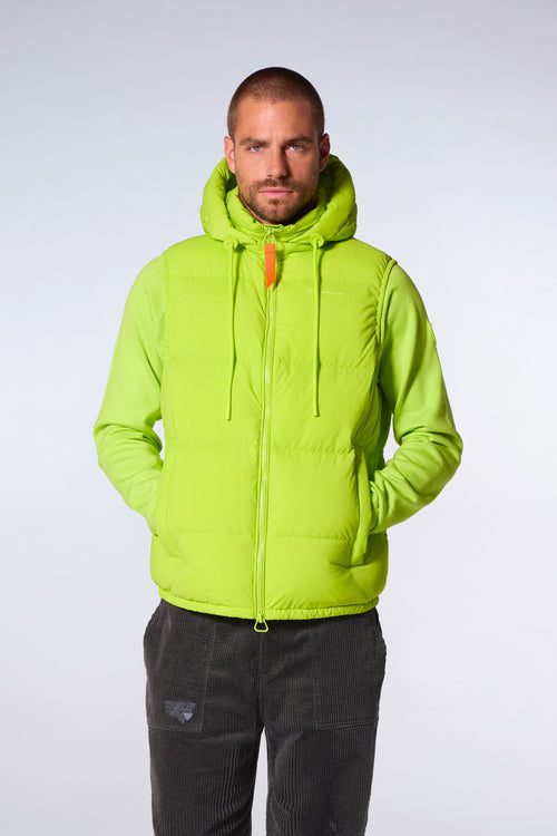 Chaqueta de plumas mixta Cesar Neo sin mangas con capucha