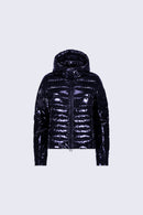 Doudoune légère ajustée en nylon glossy France Bright Dark Night