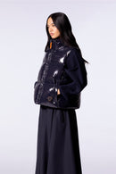 Doudoune puffy brillante sans manches Galilée