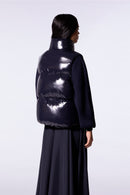 Doudoune puffy brillante sans manches Galilée