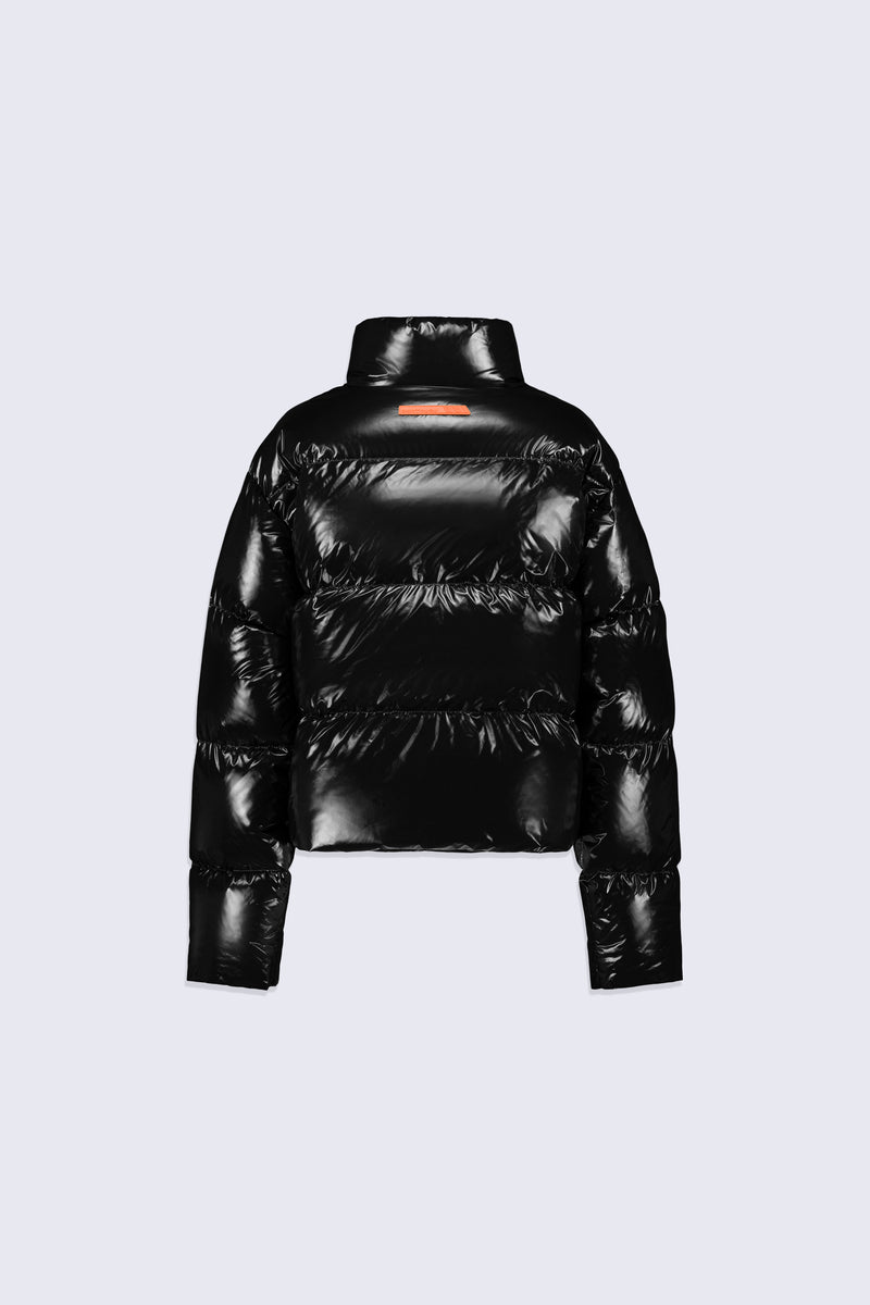 Kate Bright short glossy effect quilted down jacket