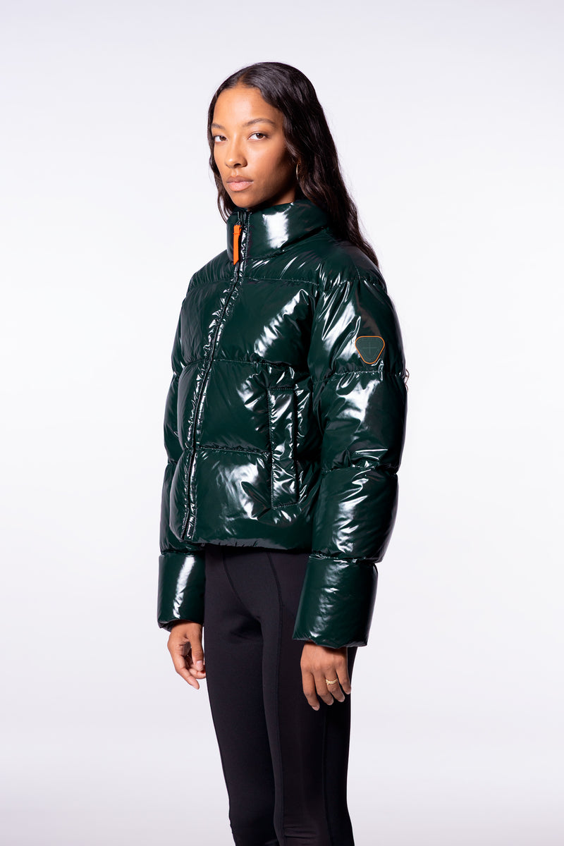 Anorak corto acolchado con efecto brillante Kate Bright