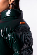 Anorak corto acolchado con efecto brillante Kate Bright