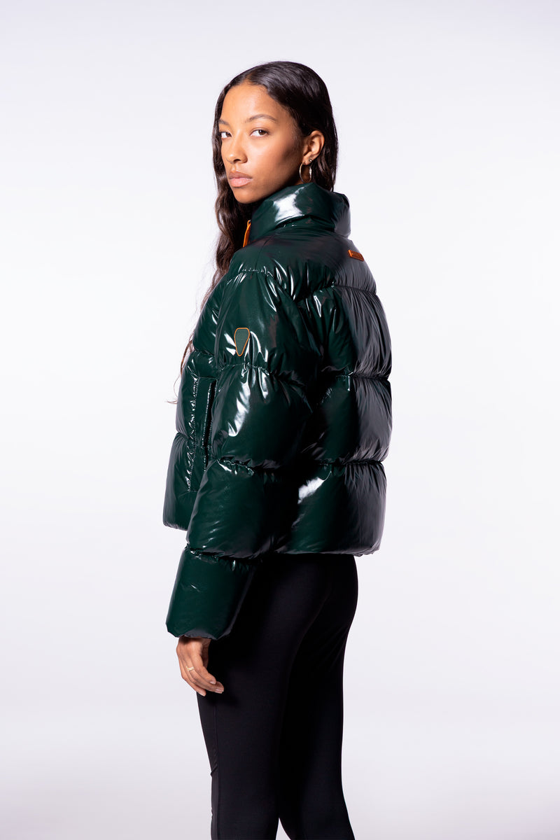 Anorak corto acolchado con efecto brillante Kate Bright