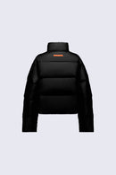 Kate short fleece-effect down jacket