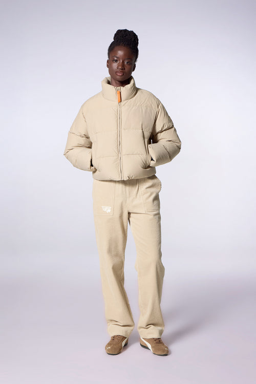 Doudoune courte effet molletonné Kate