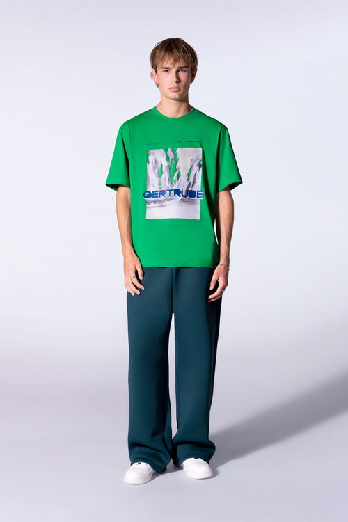 T-shirt en coton avec motif graphique Leonce Water