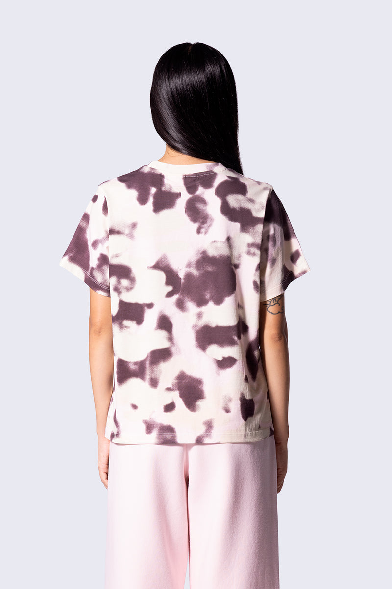 Cotton T-shirt with cloud motif Leopoldine Nuage