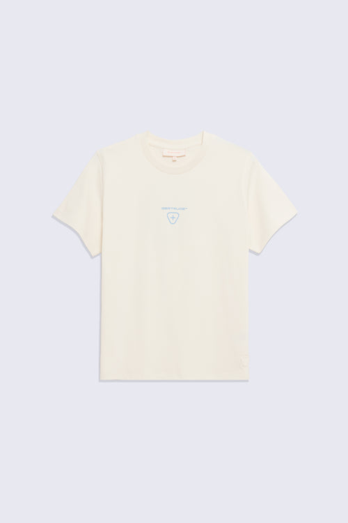 T-shirt en coton avec print contrasté au dos Leopoldine Tech