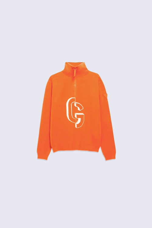 Pull en maille jacquard col camionneur Little Lewis