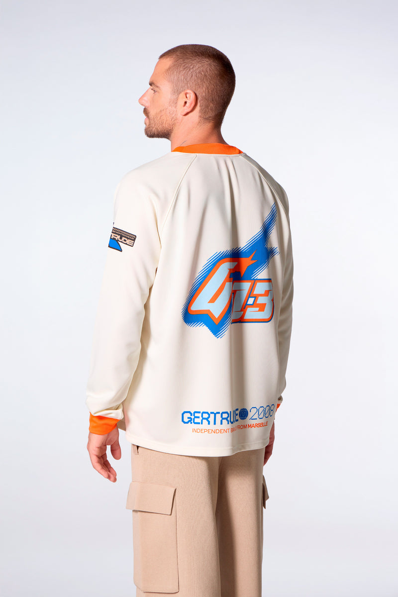 T-shirt façon baseball à manches longues Mano