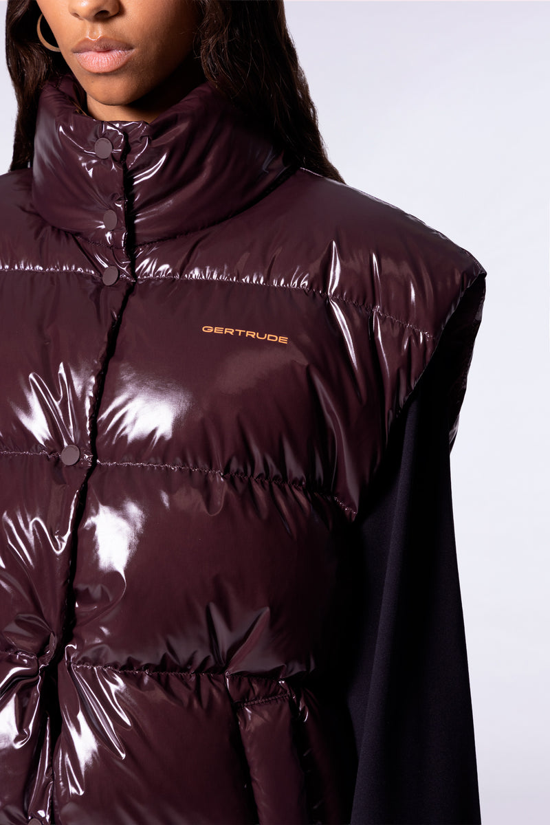 Doudoune sans manches brillante oversize Mara Bright