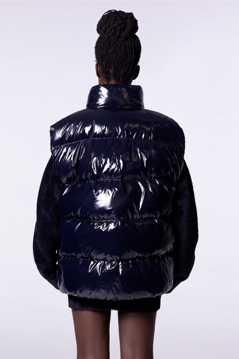 Doudoune sans manches brillante oversize Mara Bright