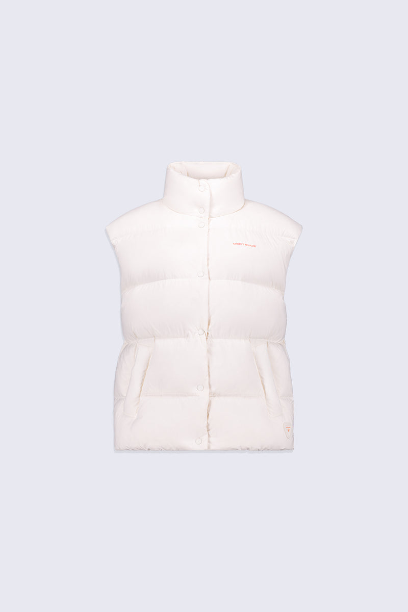 Doudoune oversize sans manches à taille ajustable Mara