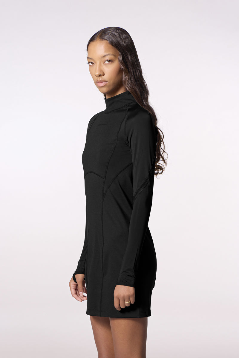 Robe courte moulante en microfibre Mia