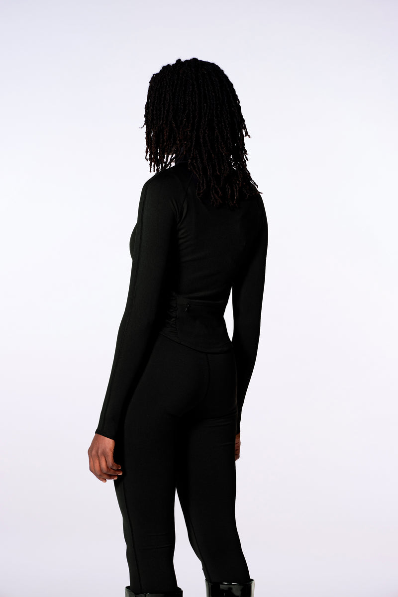 Legging technique avec détails en mesh Moana