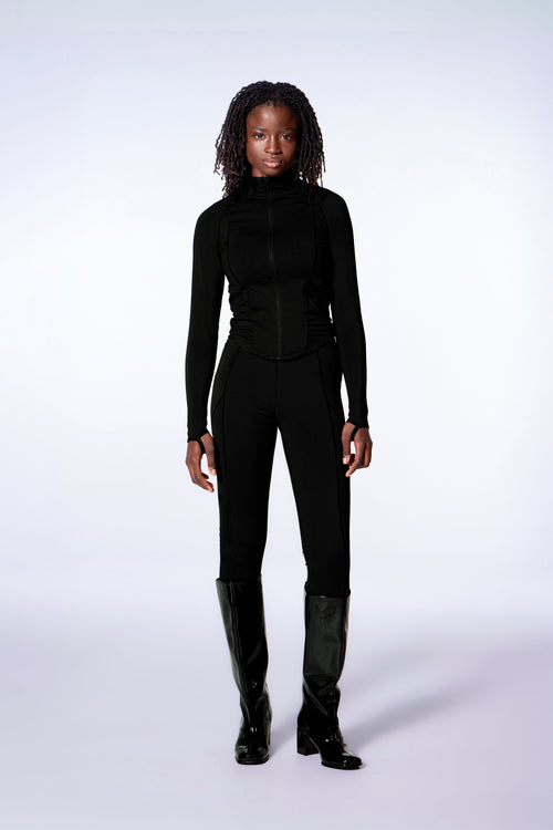 Legging technique avec détails en mesh Moana