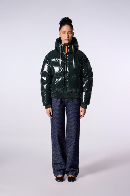 Doudoune courte brillante Nine Dark Forest