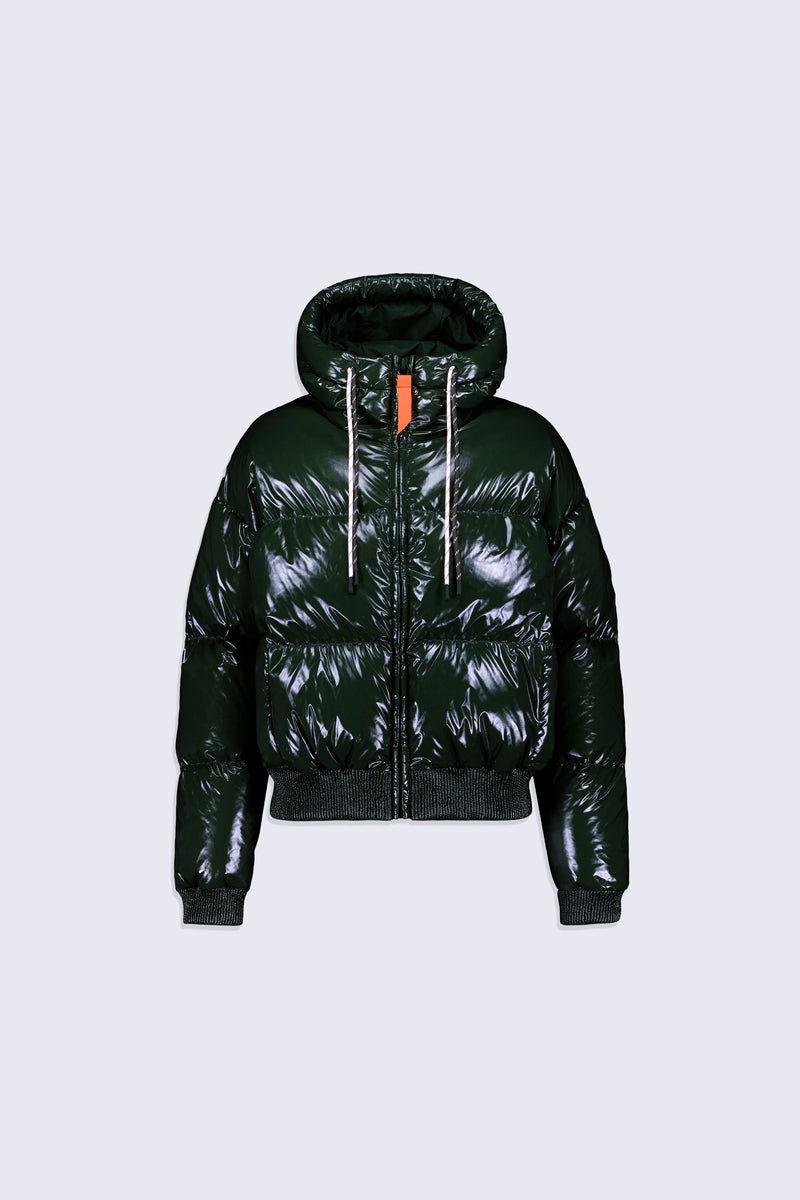 Doudoune courte brillante Nine Dark Forest