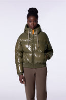 Doudoune courte brillante Nine