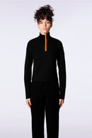 Pull camionneur moulant zippé en maille technique Patricia