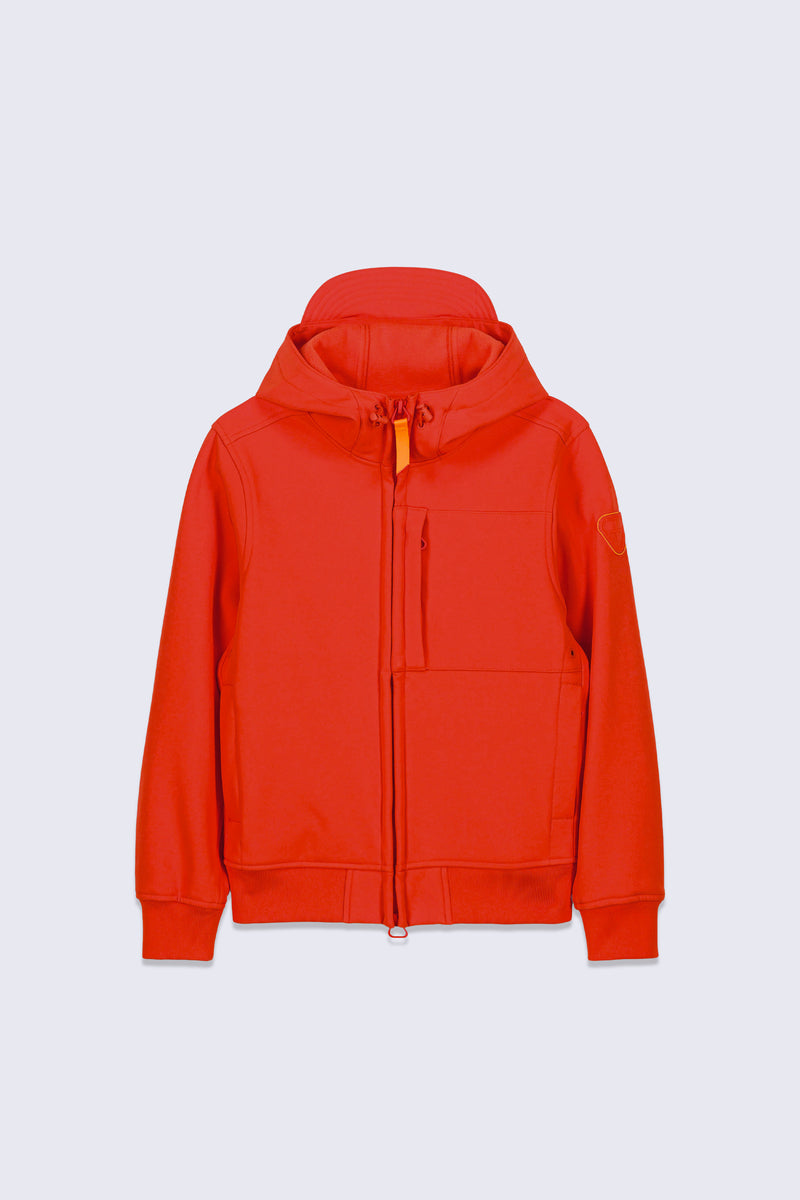 Veste en softshell technique à capuche ajustable Rony