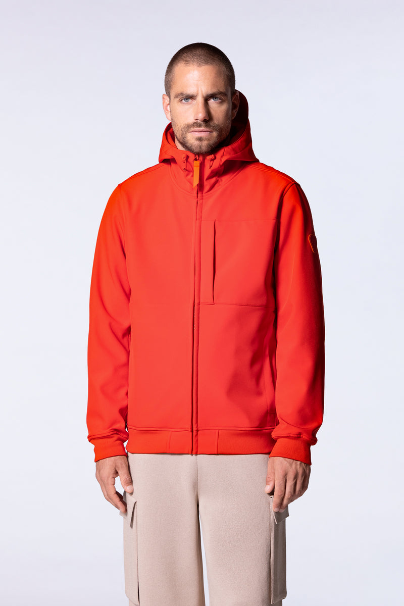 Veste en softshell technique à capuche ajustable Rony