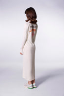 Robe longue moulante avec print Sallie