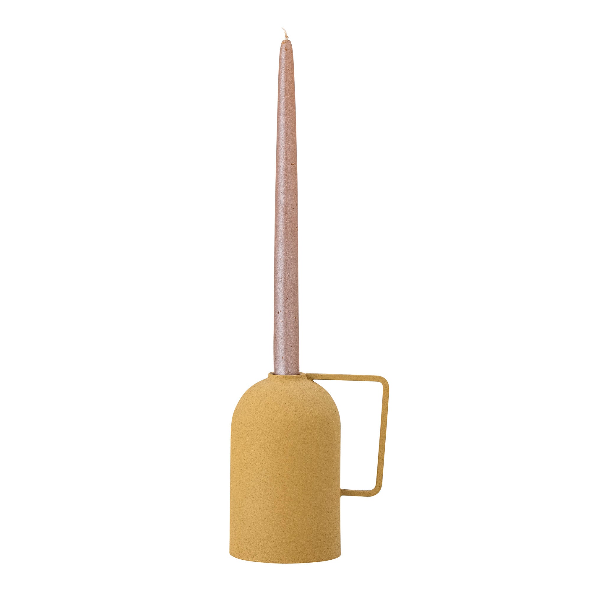 Idon - Candle Holder - Yellow - Metal