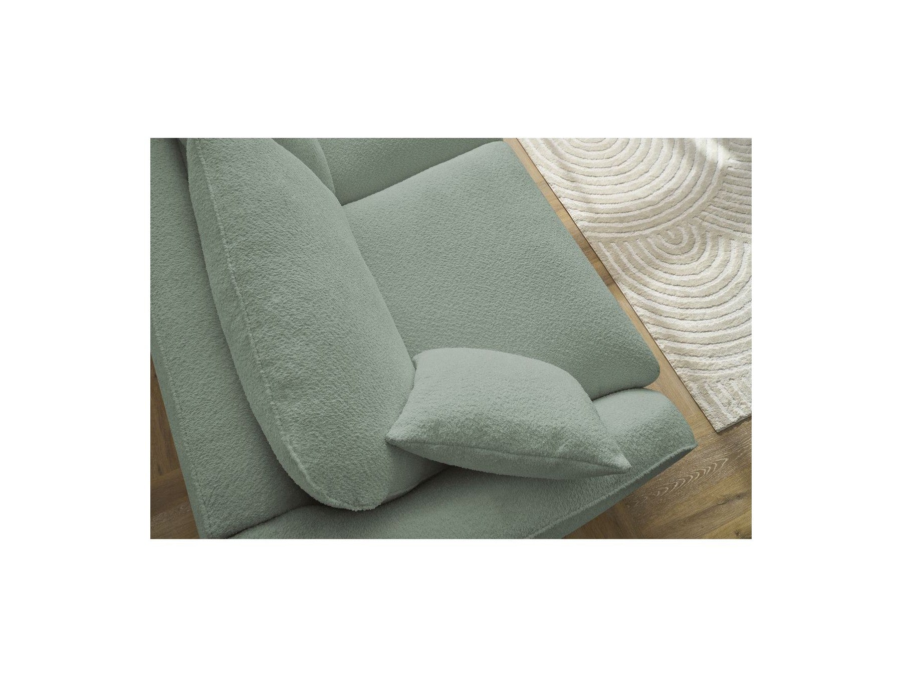 Cezanne - Straight Sofa Bed with Express Opening - Bouclé Fabric